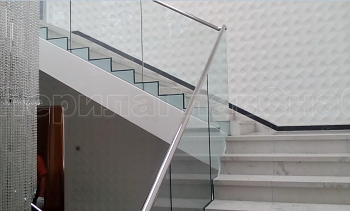 Стеклянные перила для лестниц в Самаре. Готовые проекты ПерилаГлавСнаб