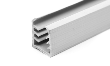 Уплотнитель в поручень с пазом 27х30 для стекла 8+8мм, EPDM (палки по 3м) СЕРЫЙ Фk307-G купить в Самаре