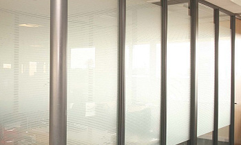 Перегородки из ПВХ и стекла - вариант 1 в Самаре. Готовые проекты ПерилаГлавСнаб