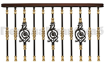 Латунные перила для лестниц серии – Намибия L07 в Самаре. Готовые проекты ПерилаГлавСнаб Латунные перила для лестниц серии – Намибия L07 в Самаре. Готовые проекты ПерилаГлавСнаб