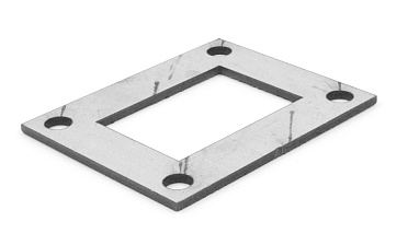 Фланец прямоугольный нержавеющий 100х80 (под трубу 40x60) Ф-0533 купить в Самаре