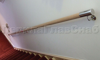 Деревянный пристенный поручень в Самаре. Готовые проекты ПерилаГлавСнаб Деревянный пристенный поручень в Самаре. Готовые проекты ПерилаГлавСнаб