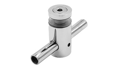 Спайдерный стеклодержатель для стекла 10 мм (5+5 мм), полированный, регулируемый (AISI 201) k215 купить в Самаре