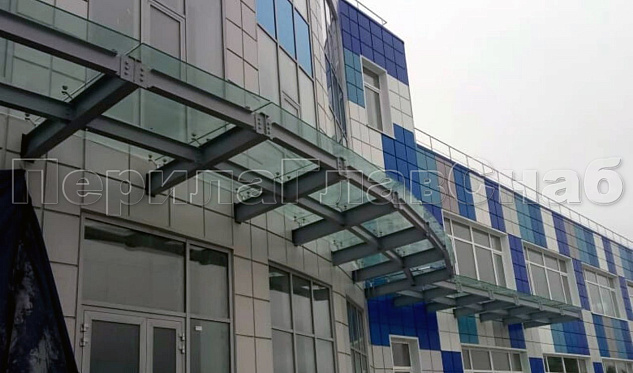 НПО “Наука” фасадный козырек в Самаре. Готовые проекты ПерилаГлавСнаб НПО “Наука” фасадный козырек в Самаре. Готовые проекты ПерилаГлавСнаб