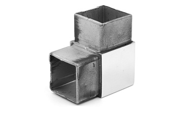 Поворот поручня 40х40 мм, нержавеющая сталь AISI 304, полированная k365 купить в Самаре