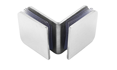 Коннектор для душевой кабины стекло-стекло 90° 45х45 мм латунь-хром, полированный t725 PC купить в Самаре Коннектор для душевой кабины стекло-стекло 90° 45х45 мм латунь-хром, полированный t725 PC купить в Самаре