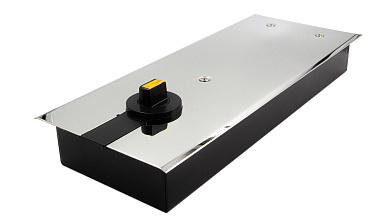 Доводчик для стеклянной двери до 100 кг EN4, напольный, 500 тыс, циклов, нержавеющая сталь AISI 304, полированная t184-3 PSS  купить в Самаре