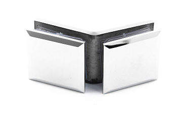 Коннектор для душевой кабины стекло-стекло 135° 45х45 мм латунь-хром t736 PC купить в Самаре