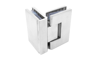 Петля для душевой кабины стекло-стекло 90° 90х55 мм шлифованная  t304 SSS купить в Самаре