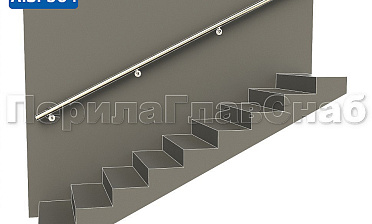 Готовый пристенный поручень с 4 держателями, длина 3300 мм (AISI 304) k730-33 купить в Самаре Готовый пристенный поручень с 4 держателями, длина 3300 мм (AISI 304) k730-33 купить в Самаре