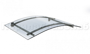 Навес гнутый из поликарбоната- вариант 2 в Самаре. Готовые проекты ПерилаГлавСнаб Навес гнутый из поликарбоната- вариант 2 в Самаре. Готовые проекты ПерилаГлавСнаб