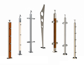 Стойки ограждений из нержавеющей стали, балясины купить в Самаре
