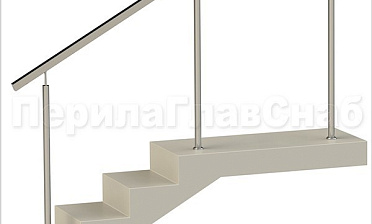 Нержавеющие ограждения без ригелей с квадратным поручнем купить в Самаре