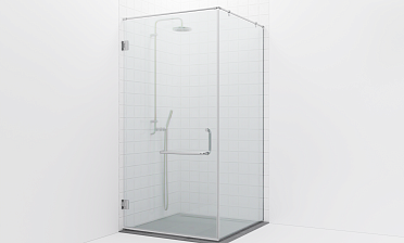 Комплект фурнитуры для душевой перегородки на профиле с угловой штангой t551-1 купить в Самаре