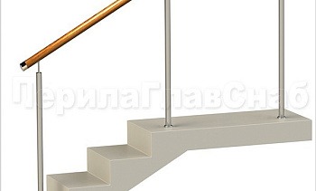 Нержавеющие ограждения без ригелей с деревянным поручнем в Самаре. Готовые проекты ПерилаГлавСнаб Нержавеющие ограждения без ригелей с деревянным поручнем в Самаре. Готовые проекты ПерилаГлавСнаб