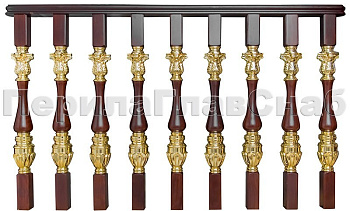 Латунные перила для лестниц серии – Гранд Опера L03 в Самаре. Готовые проекты ПерилаГлавСнаб Латунные перила для лестниц серии – Гранд Опера L03 в Самаре. Готовые проекты ПерилаГлавСнаб