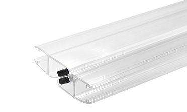 Комплект уплотнителей для стекла в душевую кабину  (2 шт.), стекло-стекло 8 мм, с магнитом 135°, 2200 мм t208 купить в Самаре