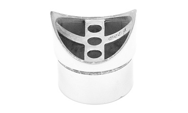 Наконечник седловина прямая 90° на стойку Ø50.8 мм, под поручень Ø50.8 мм, литая, полированная, AISI 304, k559 купить в Самаре Наконечник седловина прямая 90° на стойку Ø50.8 мм, под поручень Ø50.8 мм, литая, полированная, AISI 304, k559 купить в Самаре