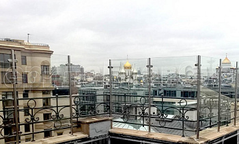 Ветрозащитное ограждение на стойках из нержавейки в Самаре. Готовые проекты ПерилаГлавСнаб