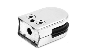 Стеклодержатель штампованный под стекло 8 мм (4+4 мм), под стойку Ø38.1 мм 40х24х54, шлифованный (AISI 304) Фk038-2 купить в Самаре Стеклодержатель штампованный под стекло 8 мм (4+4 мм), под стойку Ø38.1 мм 40х24х54, шлифованный (AISI 304) Фk038-2 купить в Самаре