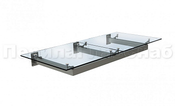 Стеклянный козырек на прямом каркасе в Самаре. Готовые проекты ПерилаГлавСнаб Стеклянный козырек на прямом каркасе в Самаре. Готовые проекты ПерилаГлавСнаб