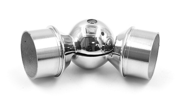 Поворот литой, регулируемый, "шар" с установочными кольцами, под Ø50.8 мм, (AISI 304) k558 купить в Самаре Поворот литой, регулируемый, "шар" с установочными кольцами, под Ø50.8 мм, (AISI 304) k558 купить в Самаре