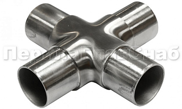 Соединение поручня Ø50.8 мм, крестовина (AISI 304) k361 купить в Самаре