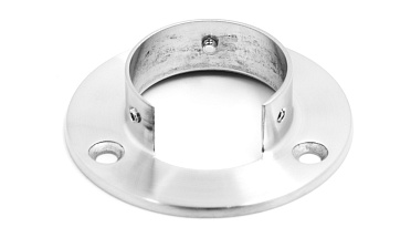 Фланец настенный, для Ø48.3мм, под 3 самореза 4.8мм, литой, шлифованный, AISI304 Фk238-2 купить в Самаре