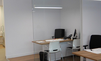 Стеклянные перегородки - вариант 8 в Самаре. Готовые проекты ПерилаГлавСнаб