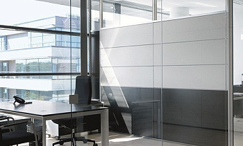 Стеклянные перегородки - вариант 7 в Самаре. Готовые проекты ПерилаГлавСнаб