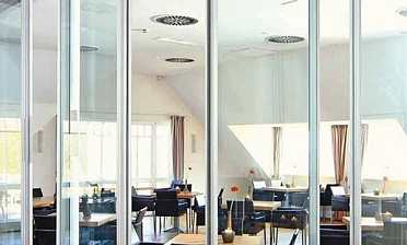 Стеклянные перегородки для зоны отдыха в офисе купить в Самаре