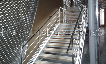 Нержавеющие перила и ограждения с подсветкой купить в Самаре