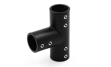 Соединитель-тройник для трубы 19 мм, нержавеющая сталь AISI 304, черная t902 BZn купить в Самаре Соединитель-тройник для трубы 19 мм, нержавеющая сталь AISI 304, черная t902 BZn купить в Самаре