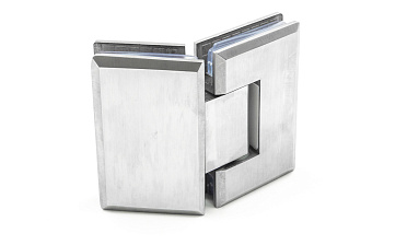 Петля для душевой стекло-стекло 90х55 мм, 135°, нержавеющая сталь AISI 304, шлифованная t302 SSS купить в Самаре