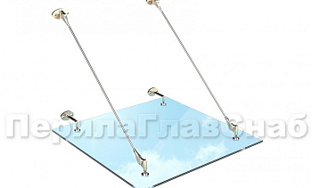 Стеклянный козырек на вантах в Самаре. Готовые проекты ПерилаГлавСнаб Стеклянный козырек на вантах в Самаре. Готовые проекты ПерилаГлавСнаб