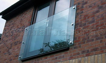 Ветрозащитное ограждение без стоек, на точечном креплении в торец в Самаре. Готовые проекты ПерилаГлавСнаб