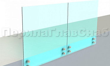 Ограждение без поручня на точечном креплении купить в Самаре
