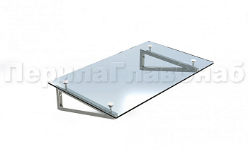 Стеклянный козырек на консоли из трубы в Самаре. Готовые проекты ПерилаГлавСнаб Стеклянный козырек на консоли из трубы в Самаре. Готовые проекты ПерилаГлавСнаб