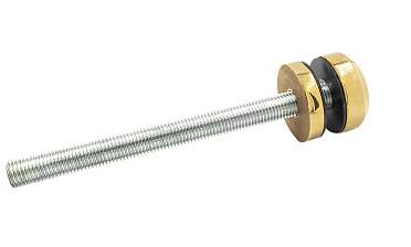 Комплект торцевого крепления несущего стекла, гайка-шайба Ø50х10х18 мм с внутренней резьбой М16, полированный, под золото (AISI 201) Фk277-88 купить в Самаре Комплект торцевого крепления несущего стекла, гайка-шайба Ø50х10х18 мм с внутренней резьбой М16, полированный, под золото (AISI 201) Фk277-88 купить в Самаре