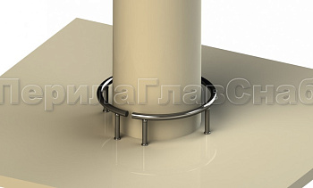 Колесоотбойник вокруг колонны в Самаре. Готовые проекты ПерилаГлавСнаб