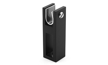 Соединитель труба-стекло для трека 30х10 мм, нержавеющая сталь AISI 304, черная t461 BL купить в Самаре Соединитель труба-стекло для трека 30х10 мм, нержавеющая сталь AISI 304, черная t461 BL купить в Самаре