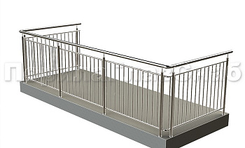 Балконные ограждения с вертикальным заполнением в Самаре. Готовые проекты ПерилаГлавСнаб Балконные ограждения с вертикальным заполнением в Самаре. Готовые проекты ПерилаГлавСнаб