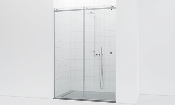 Комплект фурнитуры для душевой перегородки в проеме на профиле с раздвижной дверью t562-1 в Самаре. Готовые проекты ПерилаГлавСнаб