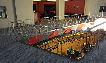 Дизайнерское ограждение из нержавейки с вертикальным заполнением в Самаре. Готовые проекты ПерилаГлавСнаб