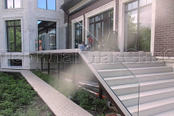 Стеклянные ограждения для улицы в Самаре. Готовые проекты ПерилаГлавСнаб - фото 8