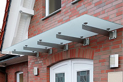 Консольные козырьки и навесы в Самаре. Готовые проекты ПерилаГлавСнаб - фото 10