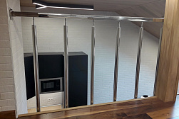 Перила и ограждения с вертикальным заполнением в Самаре. Готовые проекты ПерилаГлавСнаб - фото 11