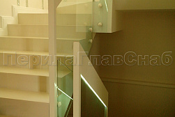 Поручни, перила и ограждения с подсветкой в Самаре. Готовые проекты ПерилаГлавСнаб - фото 24