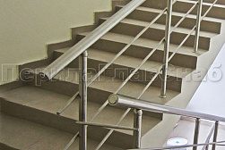 Ограждения из нержавеющей стали с тремя ригелями в Самаре. Готовые проекты ПерилаГлавСнаб - фото 16