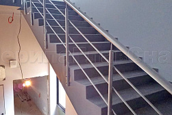 Ограждения из нержавеющей стали с тремя ригелями в Самаре. Готовые проекты ПерилаГлавСнаб - фото 8